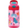 Contigo Kids Gizmo Trinkflasche mit Strohhalm 420 ml, Pink Cats