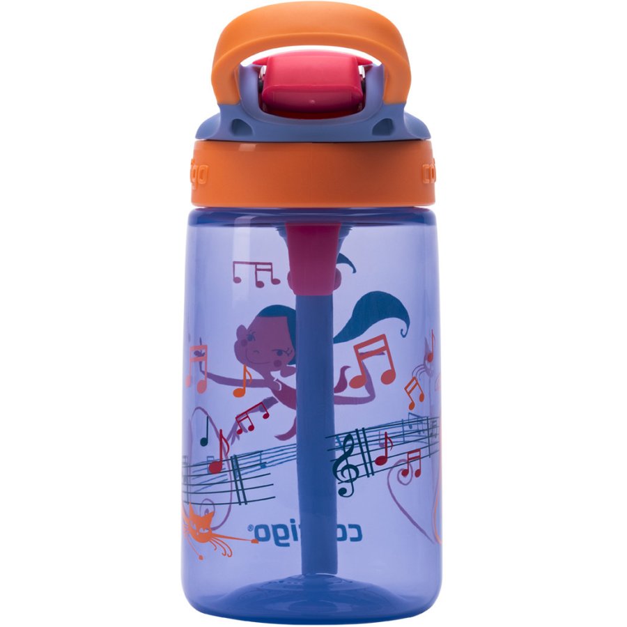 Contigo Kids Gizmo Trinkflasche mit Strohhalm 420 ml, Blau/Orange Ballet Tnzerin