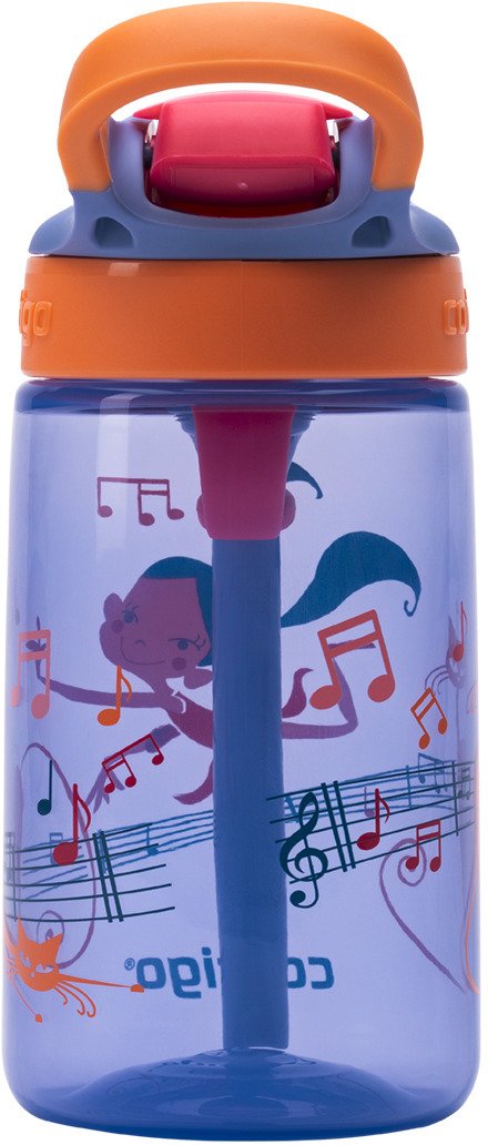 Contigo Kids Gizmo Trinkflasche mit Strohhalm 420 ml, Blau/Orange Ballet Tnzerin