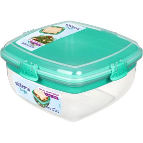 Sistema To Go Salat- und Sandwich-Lunchbox 1,63 l, Minty Teal