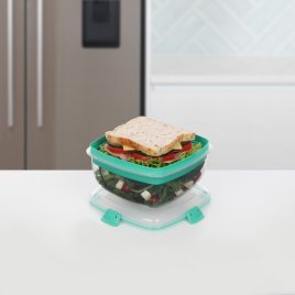 Sistema To Go Salat- og Sandwich Madkasse 1,63 L, Minty Teal