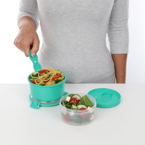 Sistema To Go Lunch Stack Madkasse 965 ml, Minty Teal
