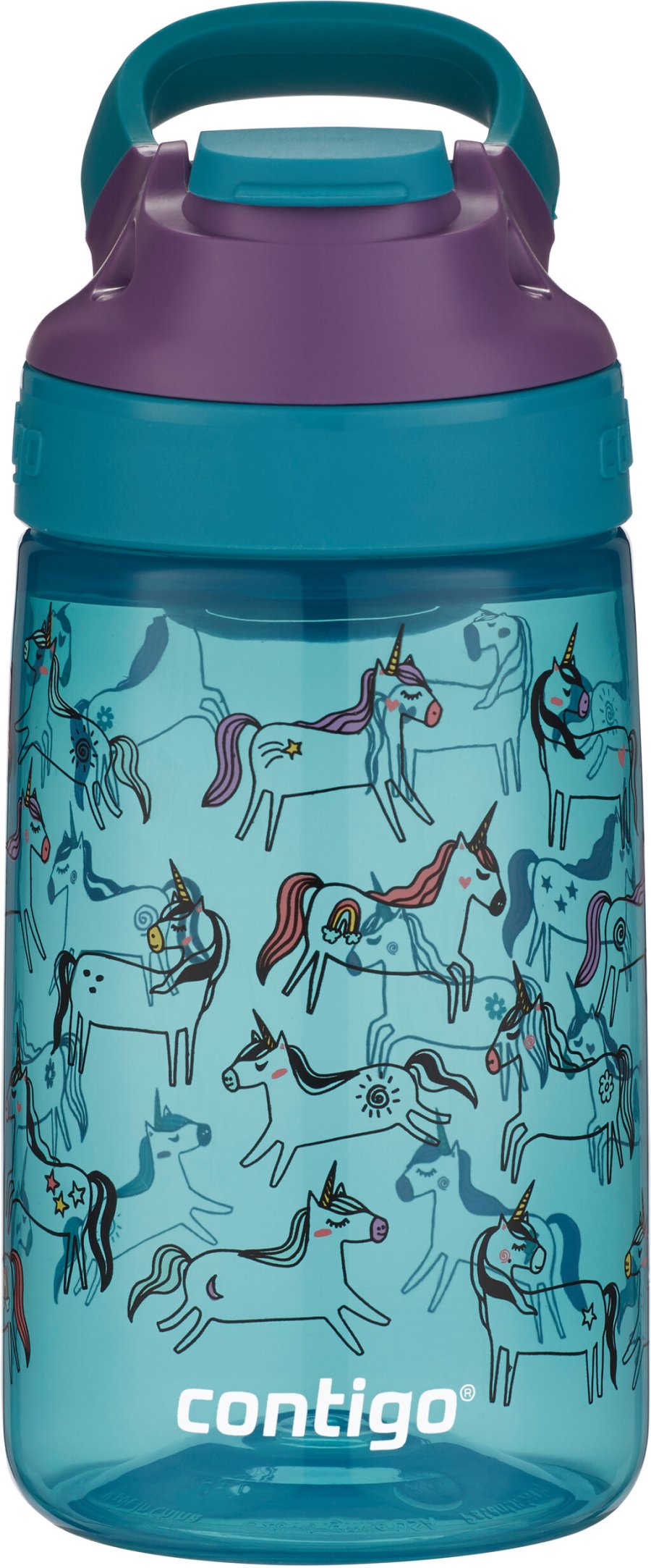 Contigo Kids Gizmo Trinkflasche 420 ml, Einhrner