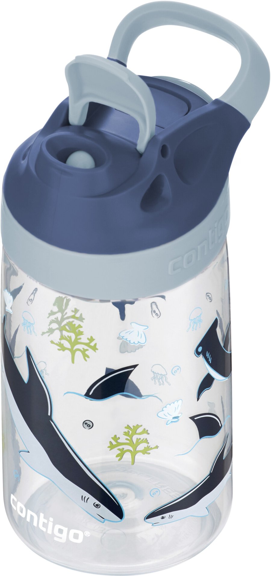 Contigo Kids Gizmo Trinkflasche 420 ml, Haie