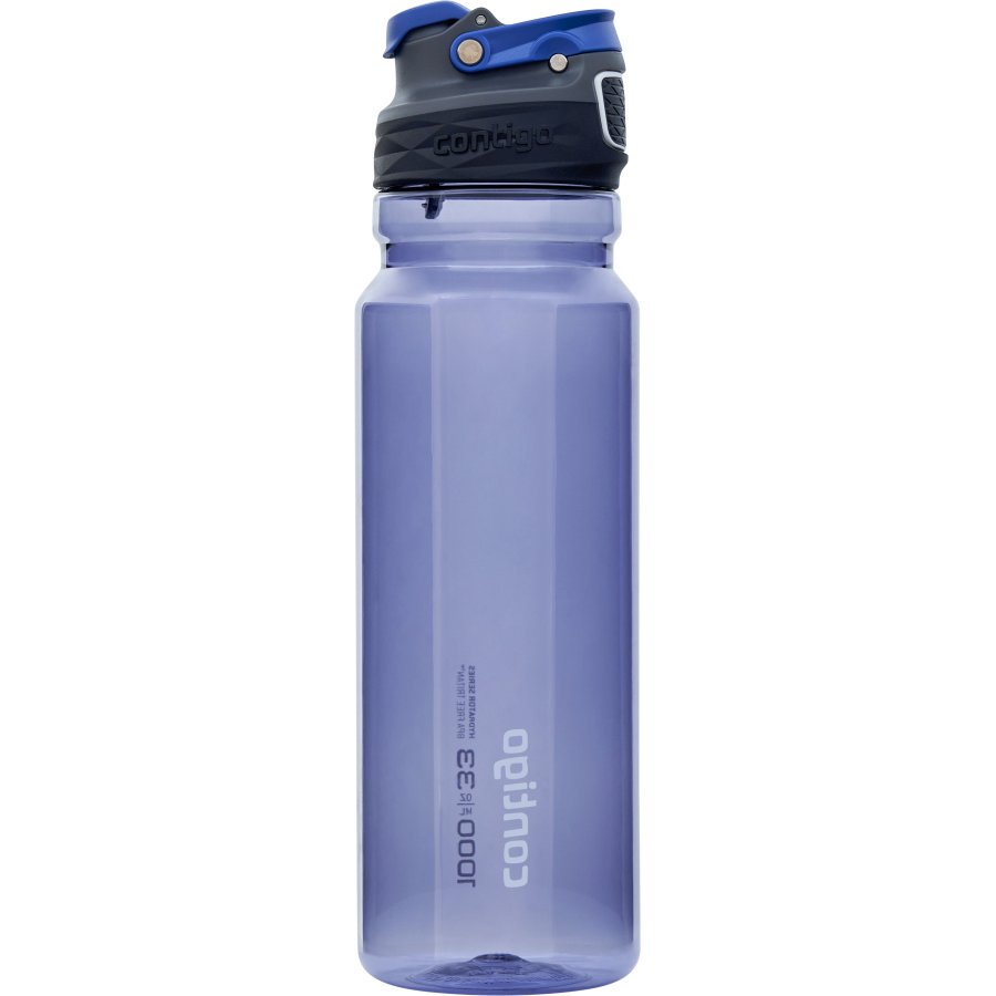 Contigo Free Flow Trinkflasche 1 L, Metall Blau