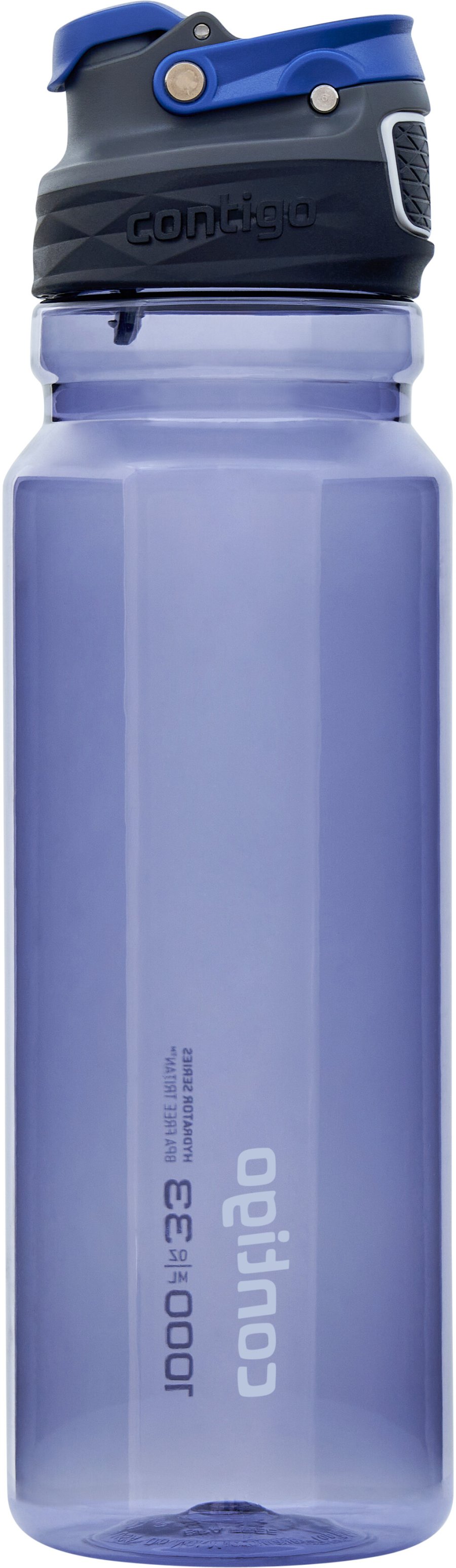 Contigo Free Flow Trinkflasche 1 L, Metall Blau