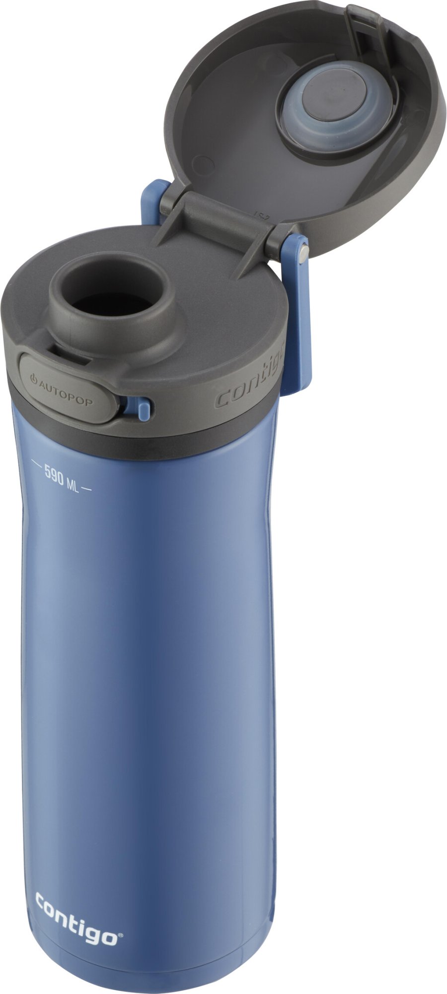 Contigo Jackson Chill Trinkflasche 590 ml, Metall blau