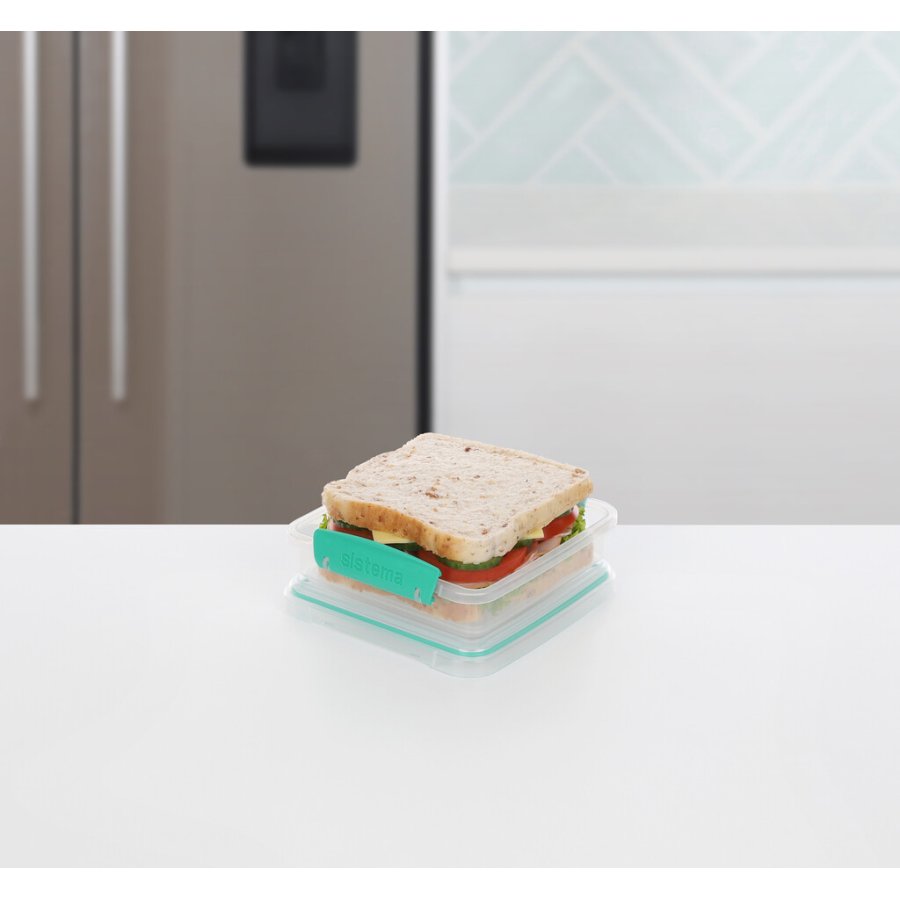 Sistema To Go Sandwich-Box 450 ml, Minty Teal