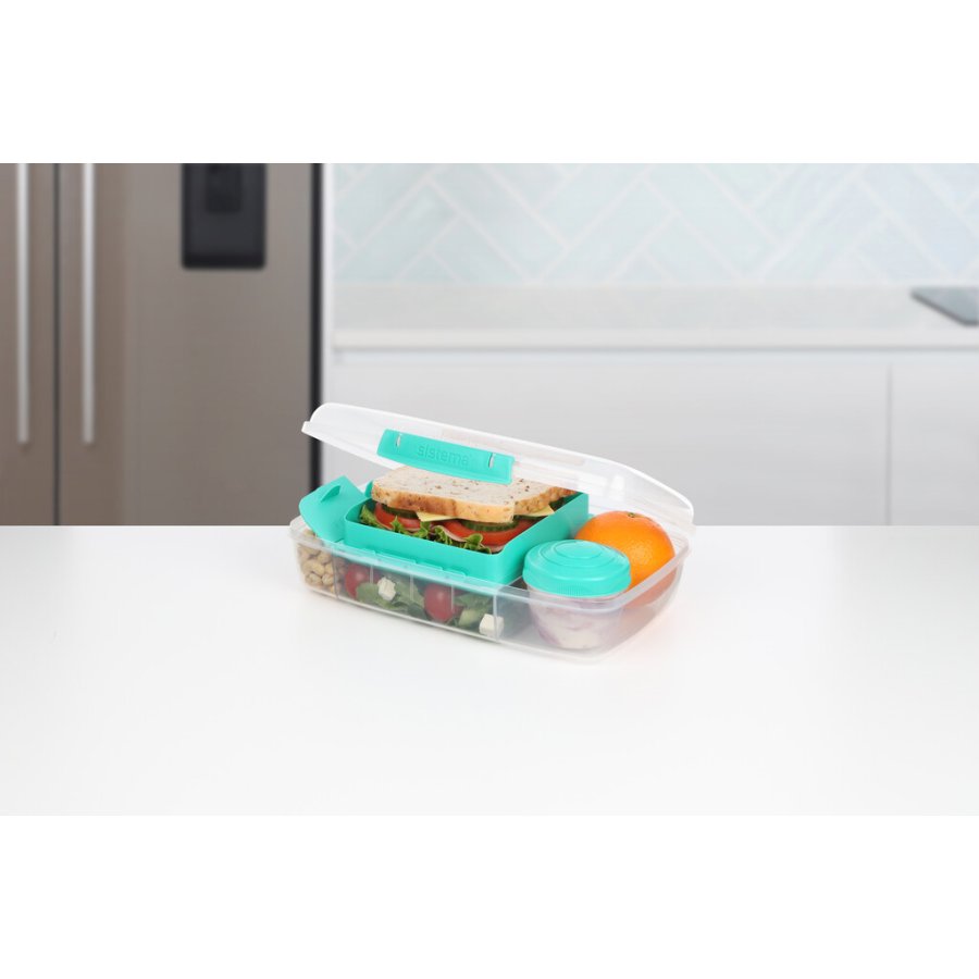 Sistema To Go Bento Lunchbox 1,76 L, Minty Teal