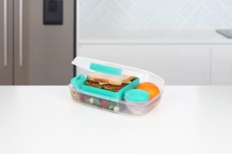 Sistema To Go Bento Lunchbox 1,76 L, Minty Teal