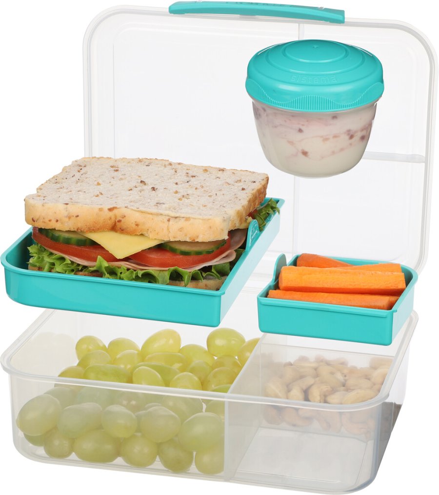 Sistema To Go Bento Lunchbox 1,65 L, Minty Teal