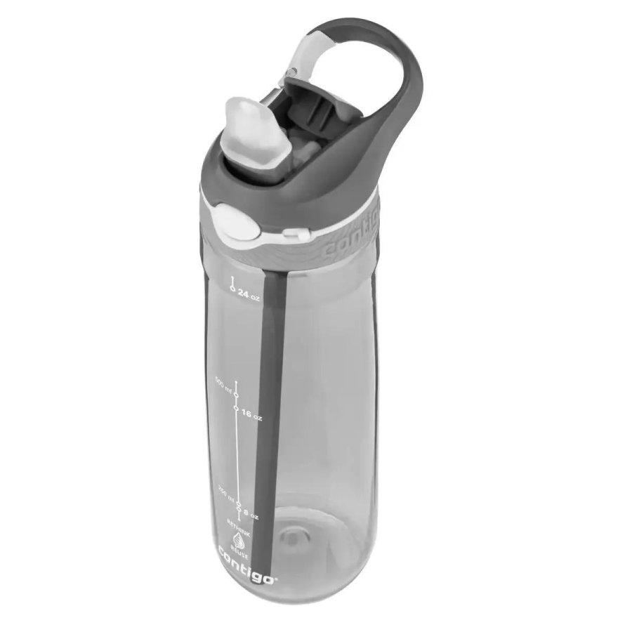 Contigo Ashland ReNew Trinkflasche mit Strohhalm 720 ml, Smoke