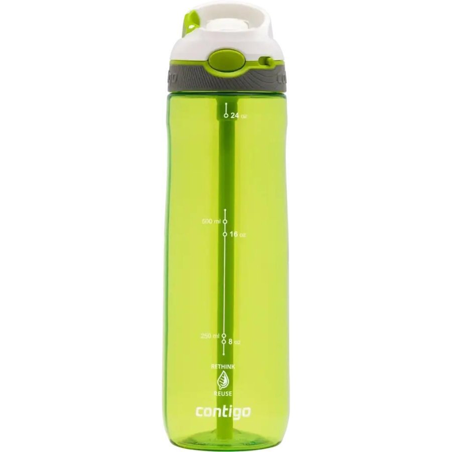 Contigo Ashland ReNew Trinkflasche mit Strohhalm 720 ml, Lemon