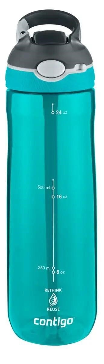 Contigo Ashland ReNew Trinkflasche mit Strohhalm 720 ml, Scuba