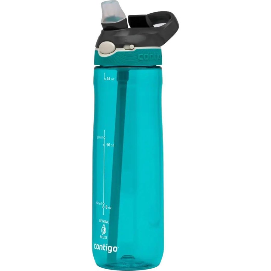 Contigo Ashland ReNew Trinkflasche mit Strohhalm 720 ml, Scuba