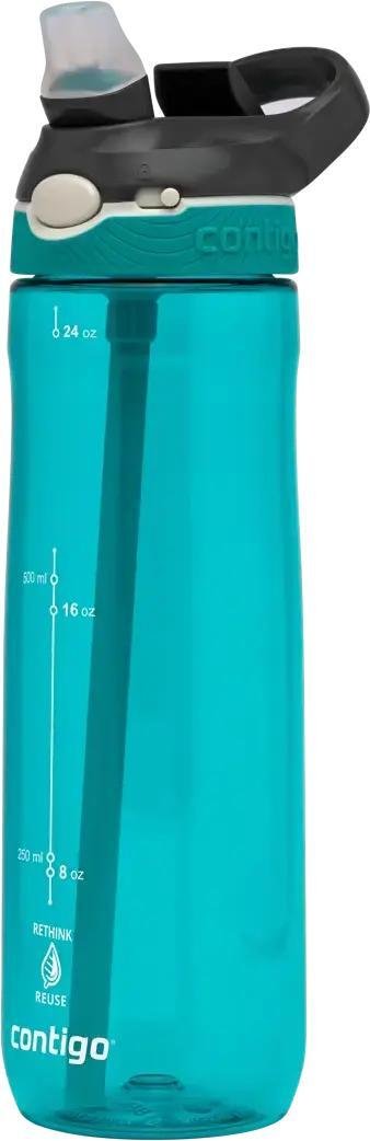 Contigo Ashland ReNew Trinkflasche mit Strohhalm 720 ml, Scuba