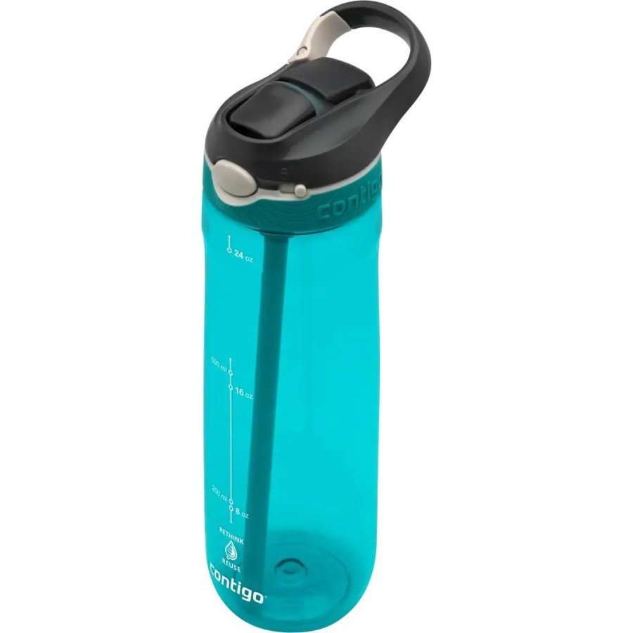 Contigo Ashland ReNew Trinkflasche mit Strohhalm 720 ml, Scuba