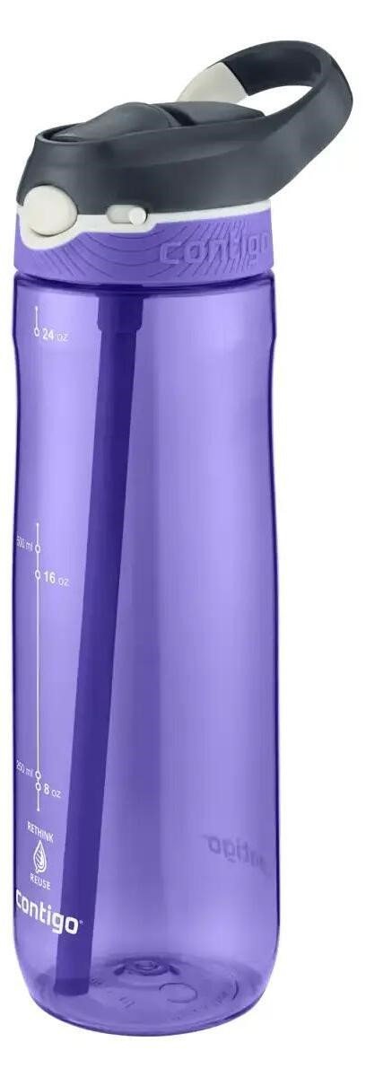 Contigo Ashland ReNew Trinkflasche mit Strohhalm 720 ml, Grapevine