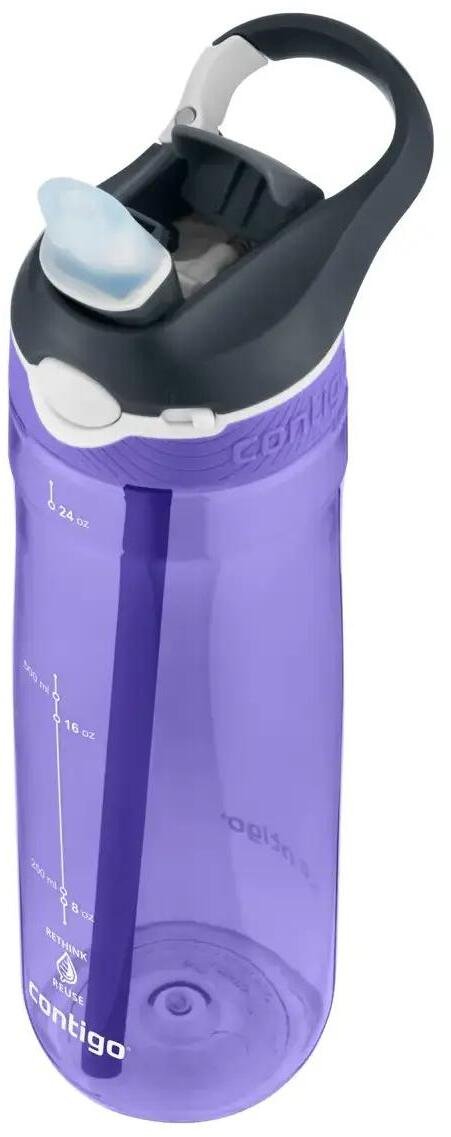 Contigo Ashland ReNew Trinkflasche mit Strohhalm 720 ml, Grapevine