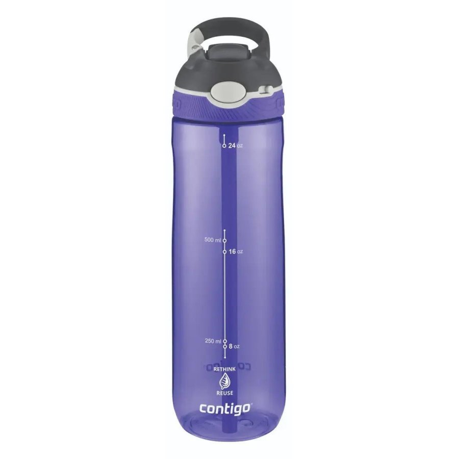 Contigo Ashland ReNew Trinkflasche mit Strohhalm 720 ml, Grapevine