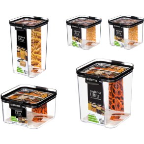 Sistema Ultra Sampak 5 stk, Sort