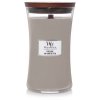 WoodWick Duftlys m. Knitrende Trvge og Trlg 17 cm, Fireside