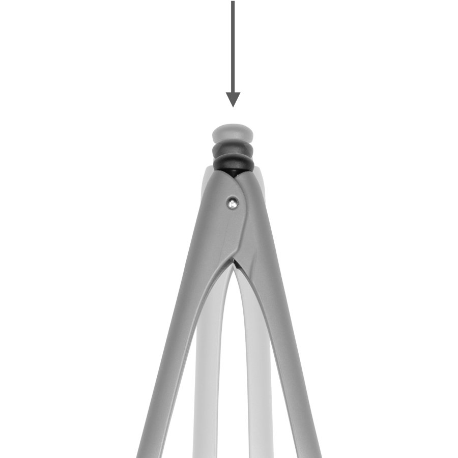 Dreamfarm Clongs Lite Zange 22,9 cm, Kunststoff Grau