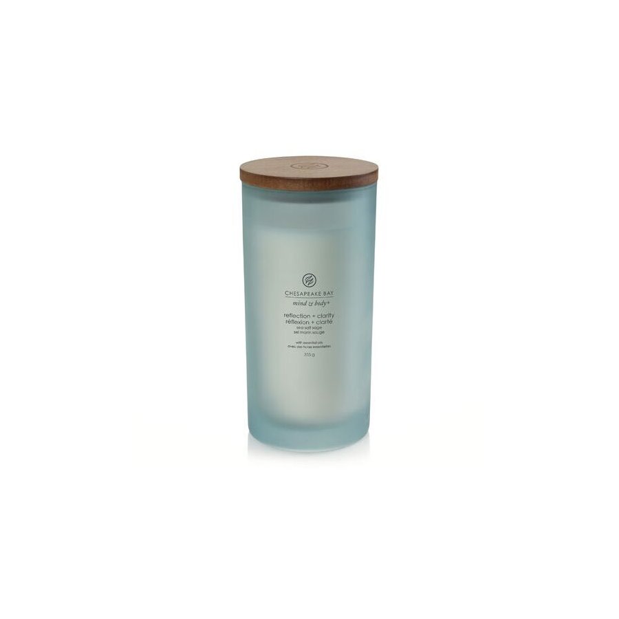 Chesapeake Bay Mind & Body Duftlys m. Trlg 16,3 cm, Sea Salt Sage