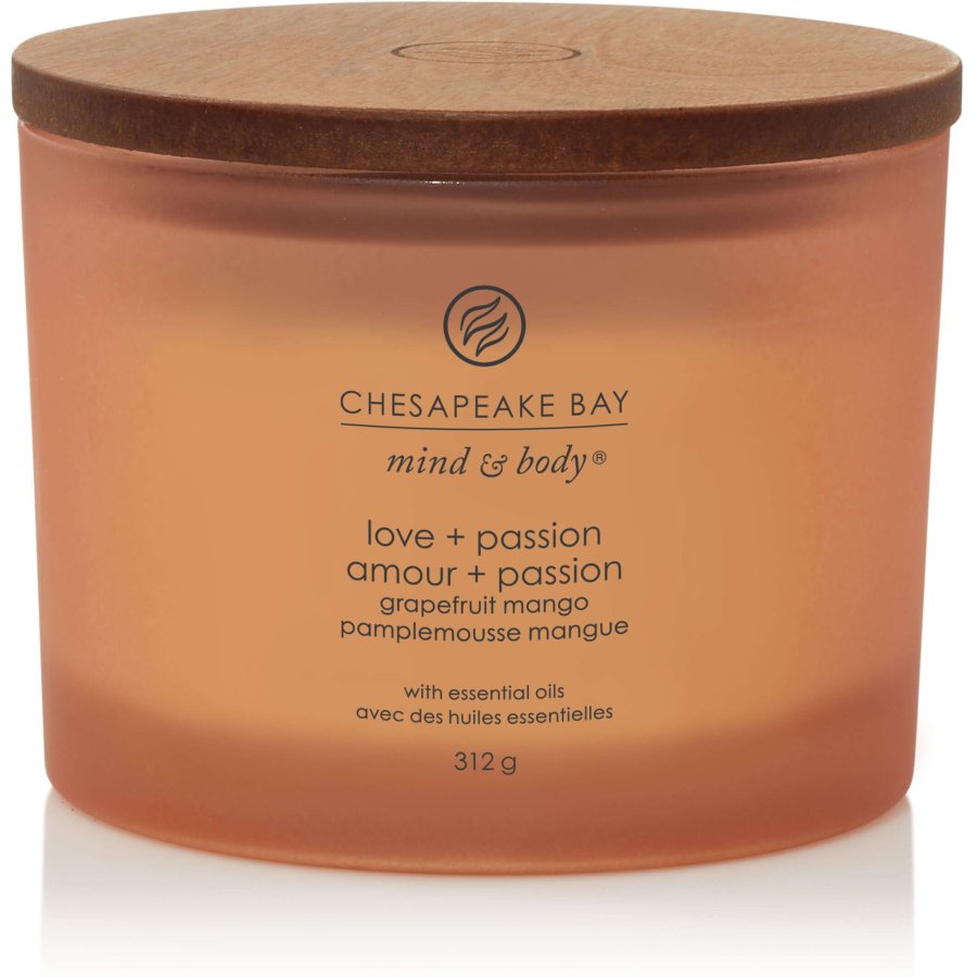 Chesapeake Bay Mind & Body Duftlys m. Trlg 9,1 cm, Grapefruite Mango