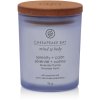 Chesapeake Bay Mind & Body Duftkerze mit Holzdeckel 8,3 cm, Lavender Thyme