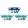 Sistema Stax To Go Lunch-Box 3x1 L, Minty Teal/Ocean Blue