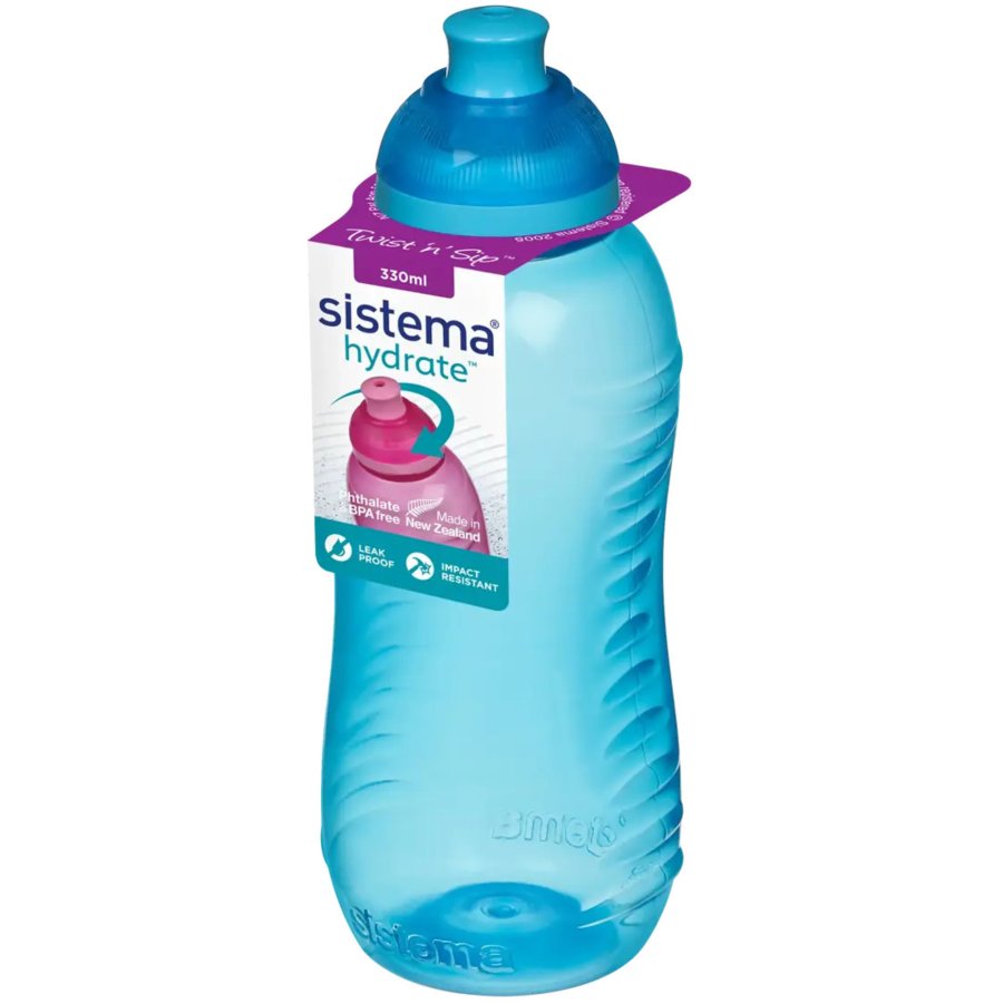 Sistema Twist 'n' Sip Trinkflasche 330 ml, Blau