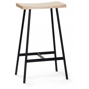 Andersen Furniture HC2 Barhocker 79 cm, Stahl/Eiche