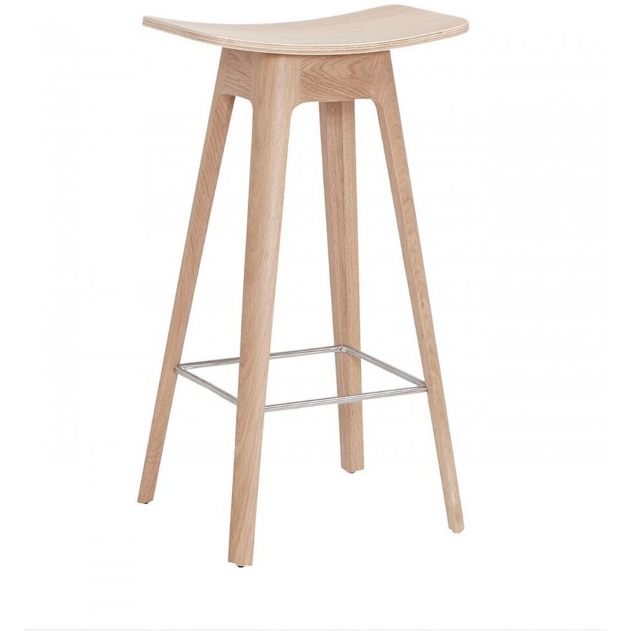 Andersen Furniture HC1 Barstol H80 cm, Hvidpigmenteret Eg