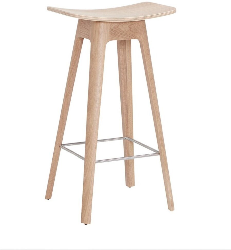 Andersen Furniture HC1 Barstol H80 cm, Hvidpigmenteret Eg