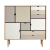 Andersen Furniture S3 skab Farvede fronter, Eg sbe krop