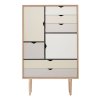 Andersen Furniture S5 skab Farvede fronter, Eg sbe krop