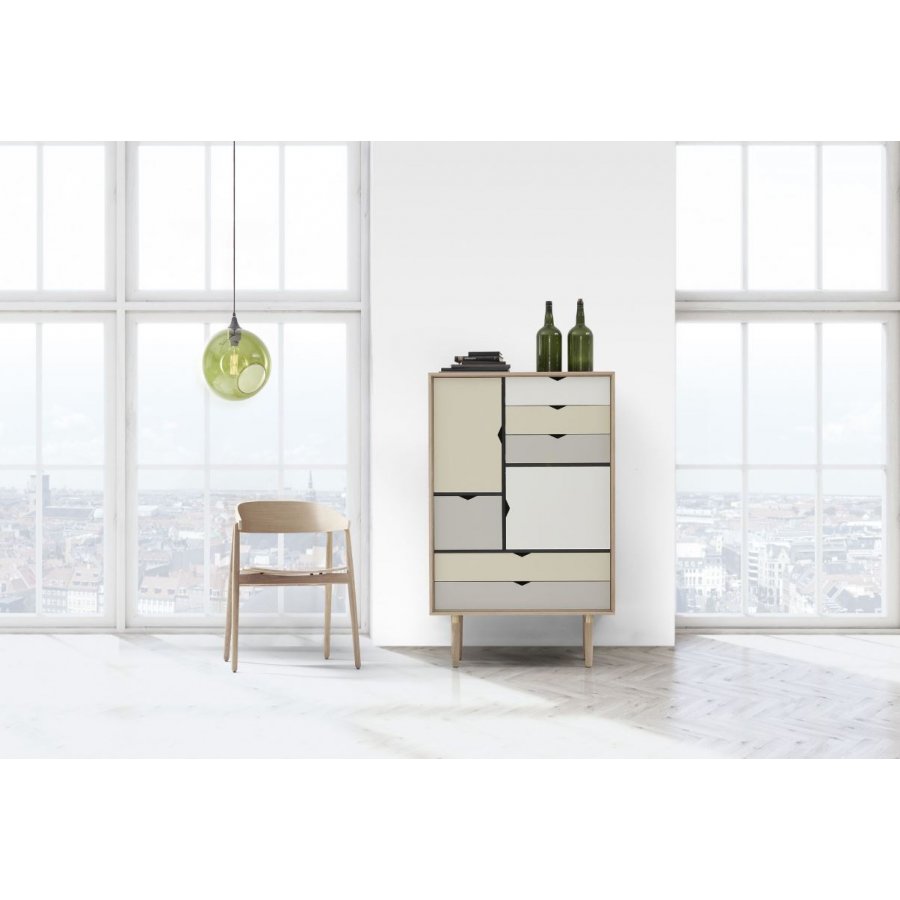 Andersen Furniture S5 skab Farvede fronter, Eg sbe krop