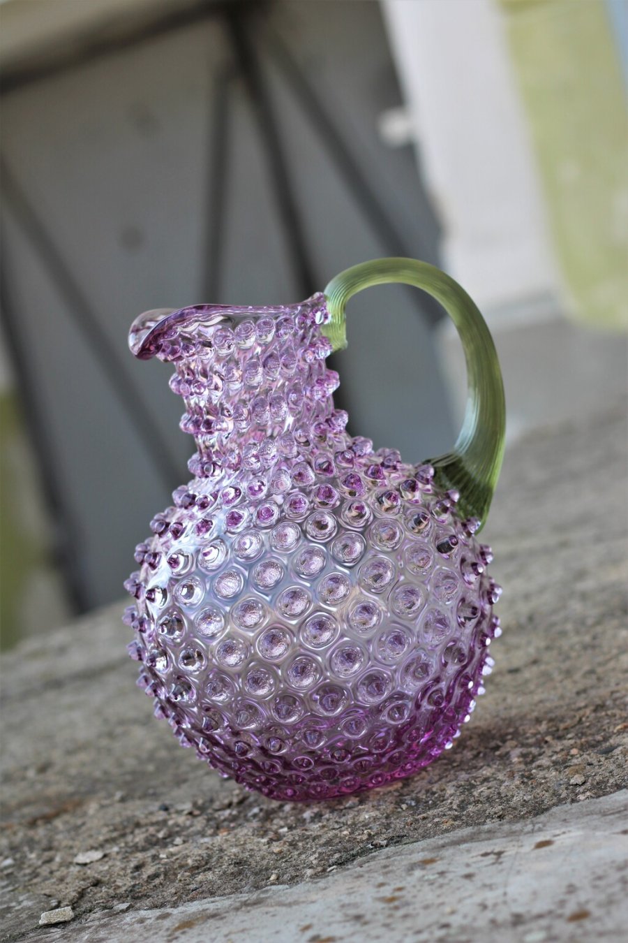 Anna von Lipa Paris Hobnail Kanne 2 L, Lila/Olive Green