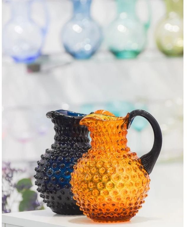 Anna von Lipa Paris Hobnail Kanne 2 L, Dark Blue smoke/Amber