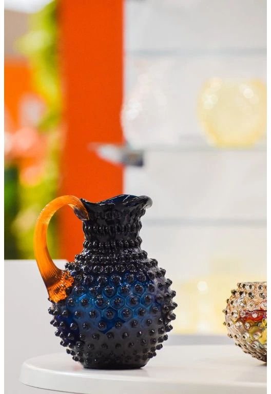 Anna von Lipa Paris Hobnail Kanne 2 L, Dark Blue smoke/Amber