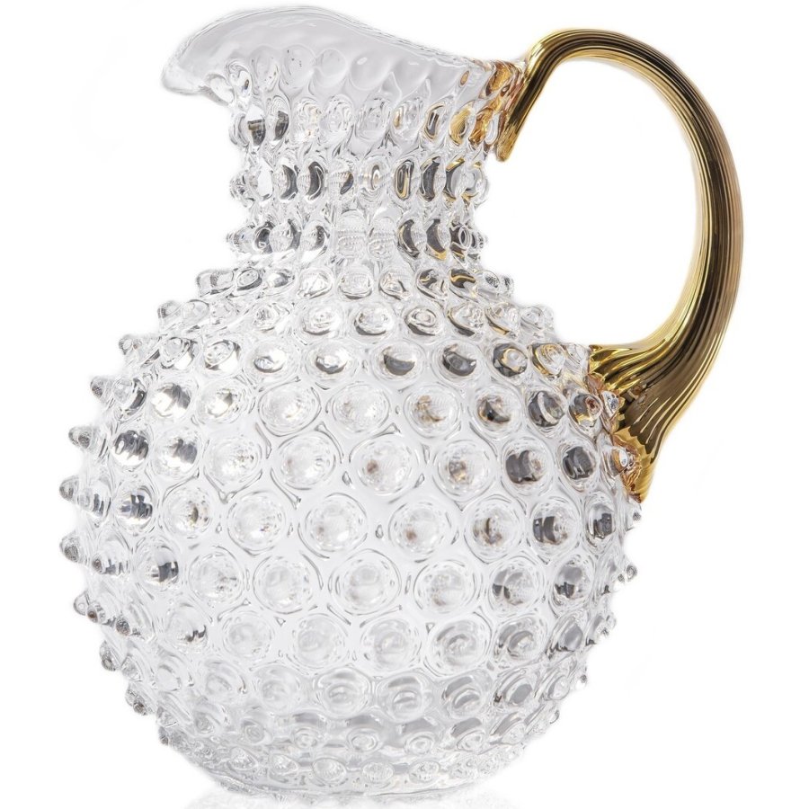 Anna von Lipa Paris Hobnail Kanne 2 L, Crystal/Gold