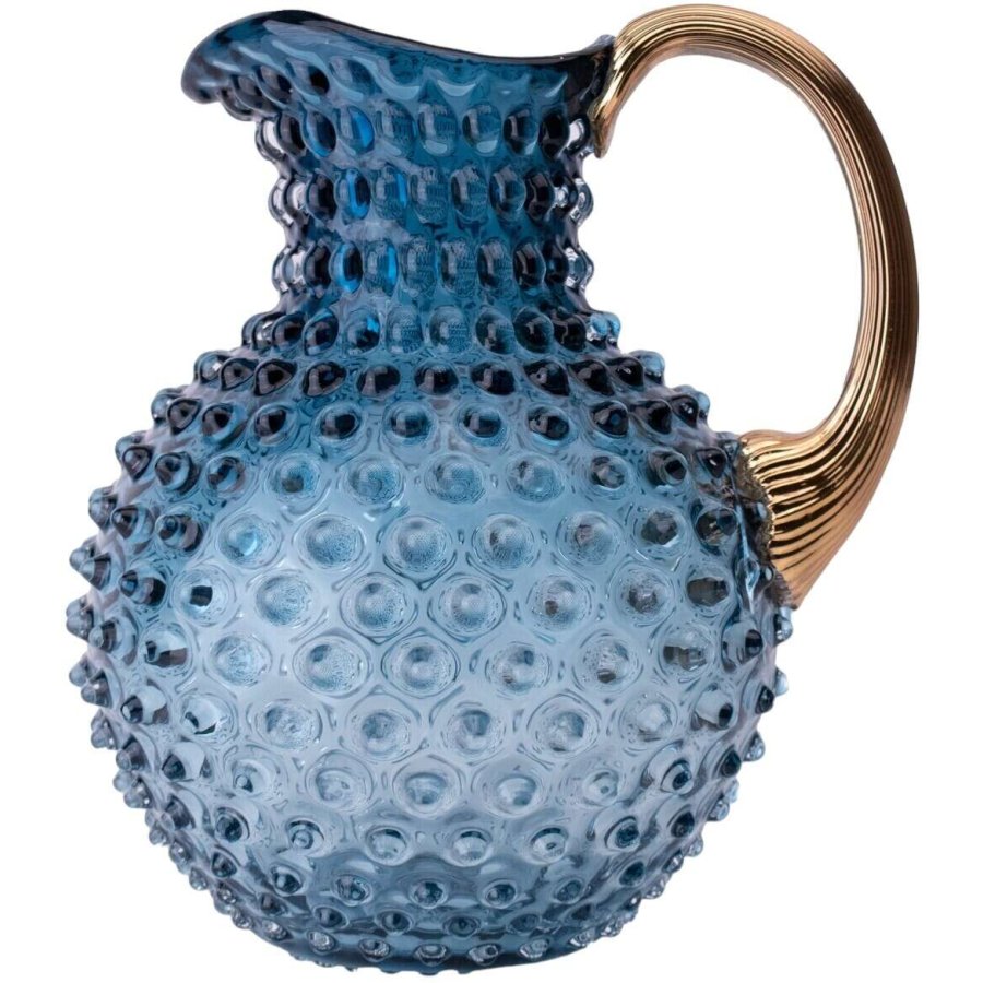 Anna von Lipa Paris Hobnail Kanne 2 L, Blue Smoke/Gold