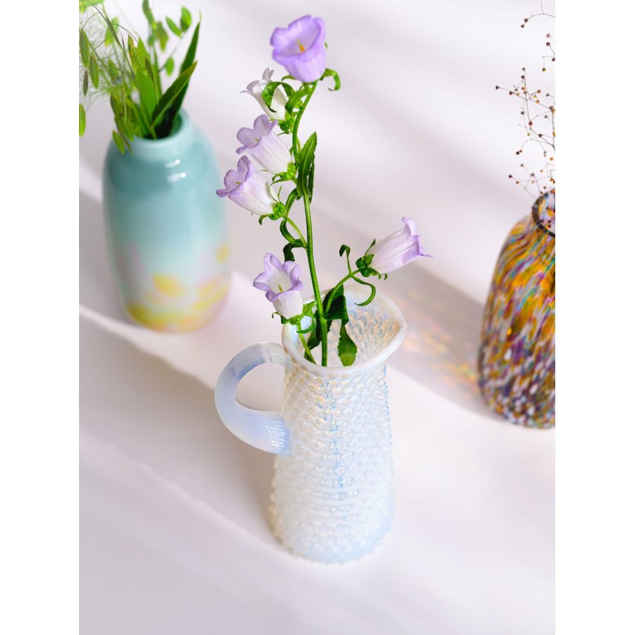 Anna von Lipa Opaline Eiffel Hobnail Kanne 1 L, Creamy White