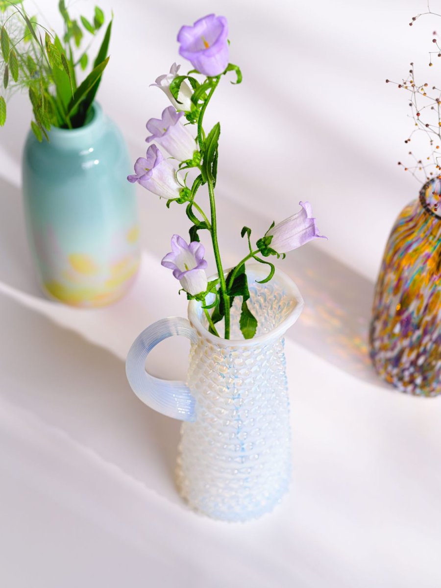 Anna von Lipa Opaline Eiffel Hobnail Kanne 1 L, Creamy White