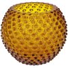 Anna von Lipa Hobnail Globe Vase 18 cm, Amber