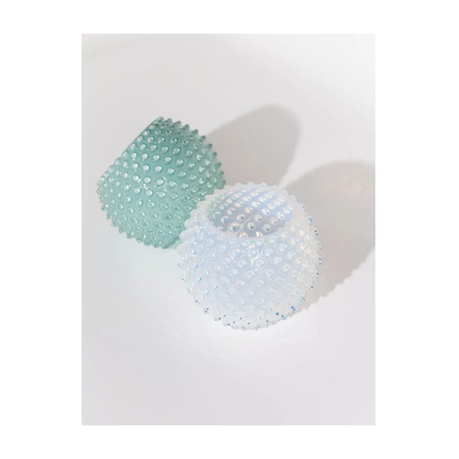 Anna von Lipa Opaline Hobnail Globe Vase H18 cm, Creamy White