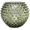 Anna von Lipa Hobnail Globe Vase 18 cm, Olive Green