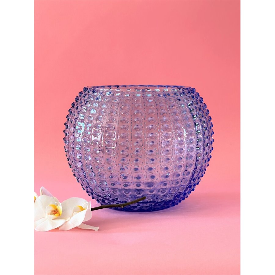 Anna von Lipa Hobnail Globe Vase 24 cm, Light Blue