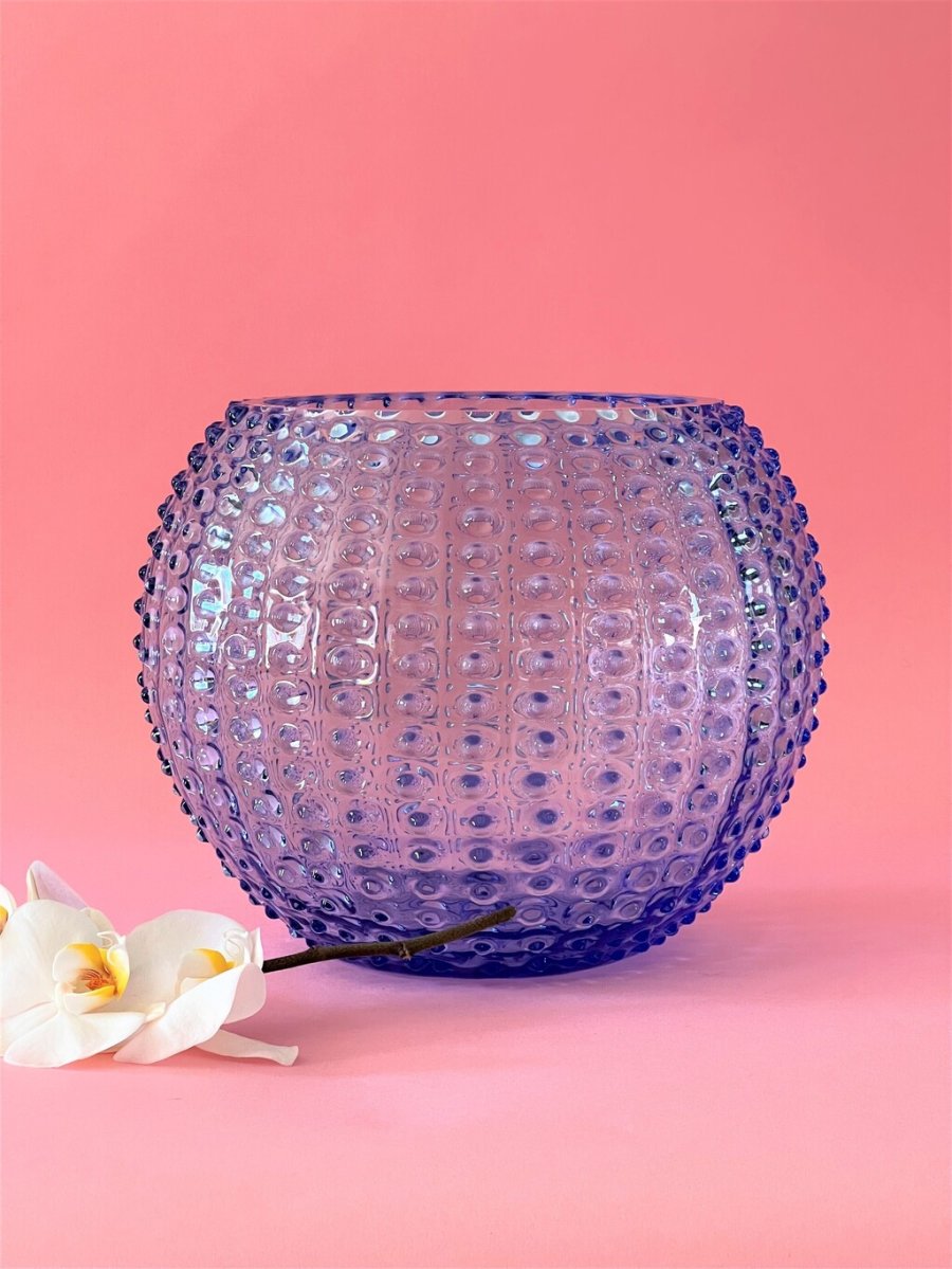 Anna von Lipa Hobnail Globe Vase 24 cm, Light Blue